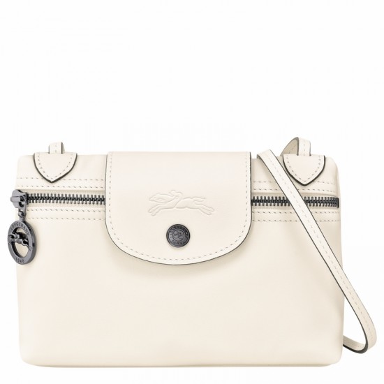 Longchamp Le Pliage Xtra Xs Crossbody Bag Ecru Leather Women