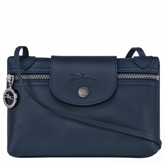 Longchamp Le Pliage Xtra Xs Crossbody Bag Navy Leather Women