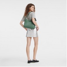 Le Pliage Xtra M Hobo Bag Sage Leather Women Longchamp
