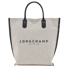 Essential M Tote Bag Ecru Women Longchamp Essential M Tote Bag Ecru Women Longchamp