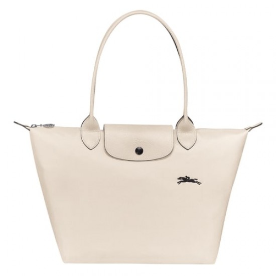 Le Pliage Club Shoulder Bag Chalk Women Longchamp 70th Anniversary Edition