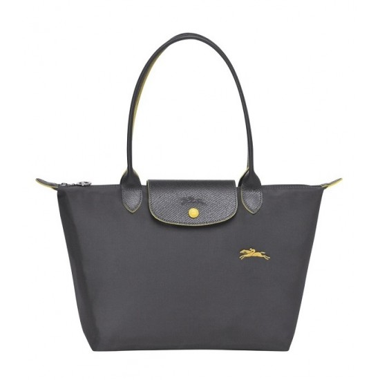 Le Pliage Club Shoulder Bag Gun Metal Women Longchamp 70th Anniversary Edition