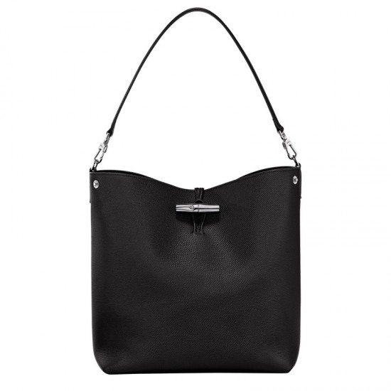 Le Roseau M Shoulder Bag Black Women Longchamp