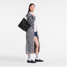 Le Roseau M Shoulder Bag Black Women Longchamp