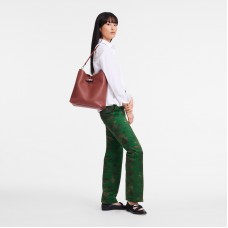 Le Roseau M Shoulder Bag Chestnut Women Longchamp