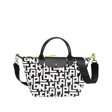 Le Pliage Lgp S Handbag Black White Women Longchamp Le Pliage Lgp S Handbag Black White Women Longchamp
