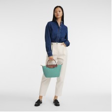 Longchamp Women Le Pliage Original S Handbag Recycled Canvas Turquoise