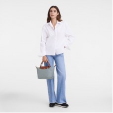 Longchamp Women Le Pliage Original S Handbag Recycled Canvas Steel