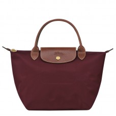 Longchamp Women Le Pliage Original S Handbag Recycled Canvas Burgundy