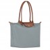 Longchamp Women Le Pliage Original L Tote Bag Recycled Canvas Steel
