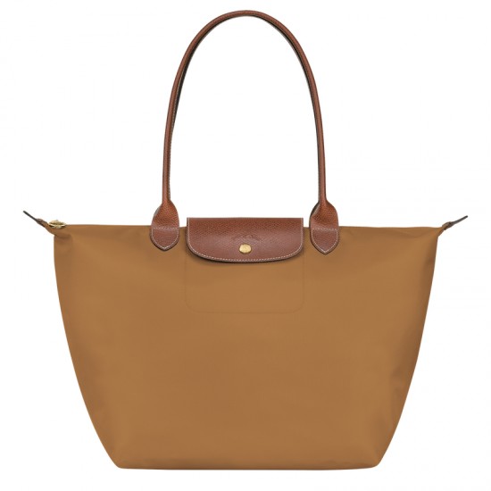 Longchamp Women Le Pliage Original L Tote Bag Recycled Canvas Fawn