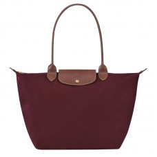 Longchamp Women Le Pliage Original L Tote Bag Recycled Canvas Burgundy
