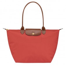 Longchamp Women Le Pliage Original L Tote Bag Recycled Canvas Tomato