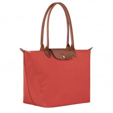 Longchamp Women Le Pliage Original L Tote Bag Recycled Canvas Tomato