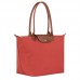 Longchamp Women Le Pliage Original L Tote Bag Recycled Canvas Tomato