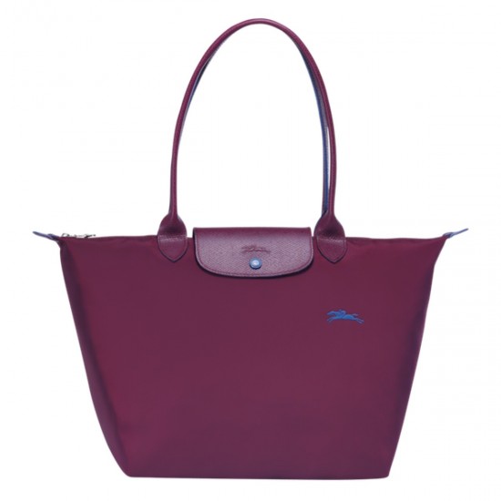 Le Pliage Club Shoulder L Bag Plum Women Longchamp 70th Anniversary Edition