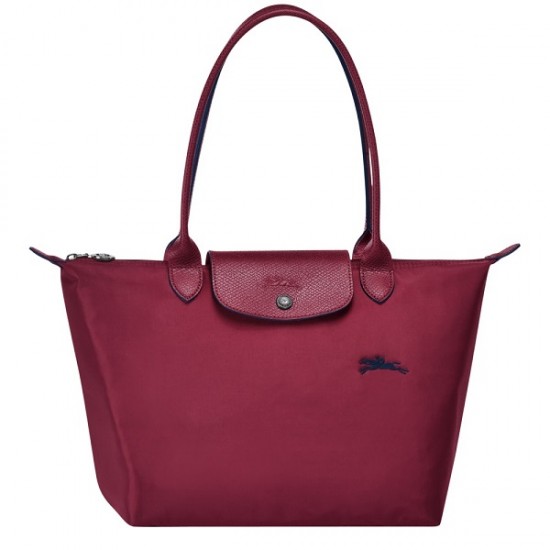 Le Pliage Club Shoulder L Bag Garnet Red Women Longchamp 70th Anniversary Edition
