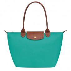 Longchamp Women Le Pliage Original M Tote Bag Recycled Canvas Turquoise