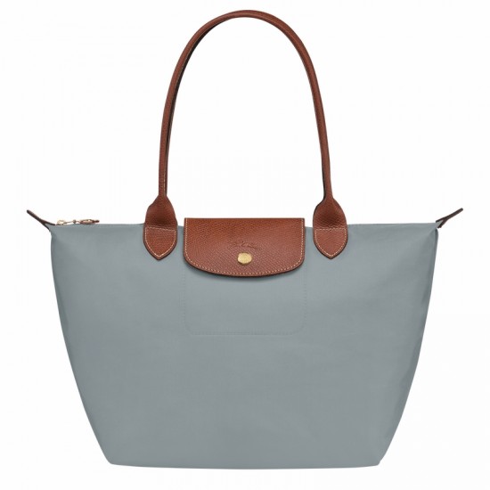 Le Pliage Original M Tote Bag Recycled Canvas Steel Women Longchamp