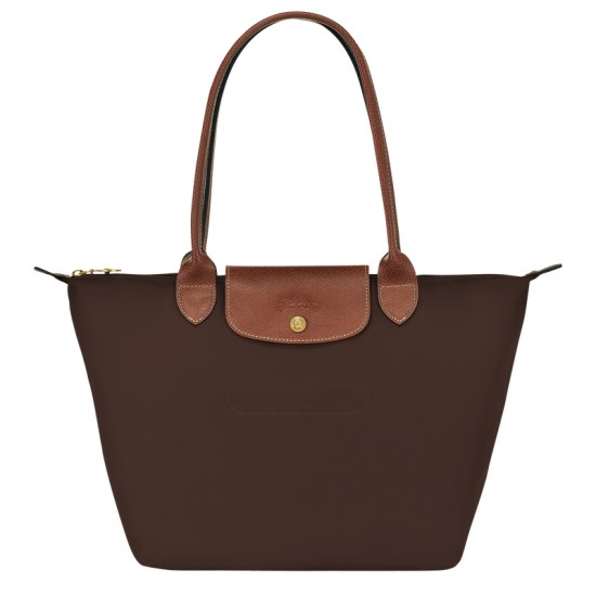 Longchamp Women Le Pliage Original M Tote Bag Recycled Canvas Ebony