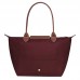 Longchamp Women Le Pliage Original M Tote Bag Recycled Canvas Burgundy