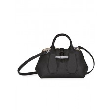 Longchamp Roseau XS Handbag with Crossbody Strap Black Women