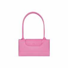 Longchamp X André Joint Le Pliage 31 Graffiti Printed Canvas Shoulder Bag Pink Women
