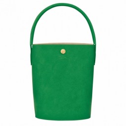 Longchamp Epure Leather Bucket Bag S Green Women