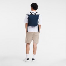 Longchamp Le Pliage Energy L Backpack Recycled Canvas Navy Women