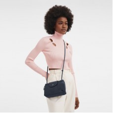 Longchamp Le Pliage Xtra Xs Crossbody Bag Navy Leather Women