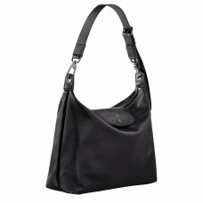 Longchamp Le Pliage Xtra M Hobo Bag Black Leather Women