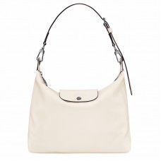 Longchamp Le Pliage Xtra M Hobo Bag Ecru Leather Women