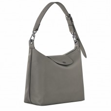 Longchamp Le Pliage Xtra M Hobo Bag Turtledove Leather Women