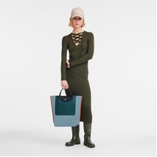 Cabas M Tote Bag Cloud Blue Women Longchamp