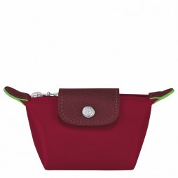 Longchamp Le Pliage Original Coin Purse Red Recycled Canvas Women