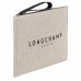 Longchamp Roseau Pouch Ecru Canvas Women