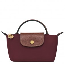 Longchamp Le Pliage Original Pouch with Handle Burgundy Women