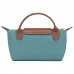 Longchamp Le Pliage Original Pouch with Handle Eucalyptus Recycled Canvas Women