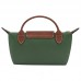 Longchamp Le Pliage Original Pouch with Handle British Green Recycled Canvas Women