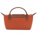 Longchamp Le Pliage Original Pouch with Handle Brick Recycled Canvas Women