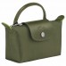 Longchamp Le Pliage Green Pouch with Handle Green Women
