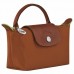 Longchamp Le Pliage Green Pouch with Handle Brown Women