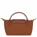 Longchamp Le Pliage Green Pouch with Handle Brown Women