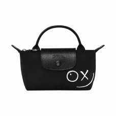 Longchamp X André Saraiva Le Pliage Pouch Black Women