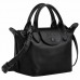Longchamp Le Pliage Xtra Leather Handbag XS Black Women