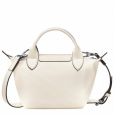 Longchamp Le Pliage Xtra Leather Handbag XS Beige Women