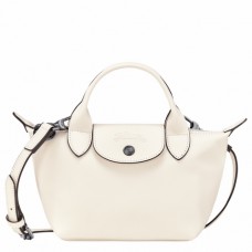 Longchamp Le Pliage Xtra Leather Handbag XS Beige Women