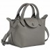 Longchamp Le Pliage Xtra Leather Handbag XS Turtledove Women