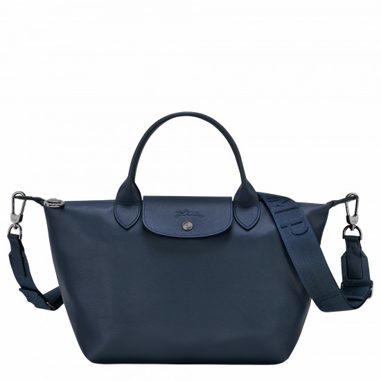 Longchamp Le Pliage Xtra S Handbag Navy Leather Women