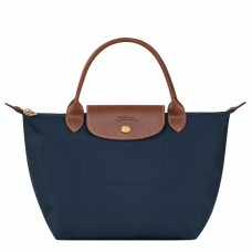 Longchamp Le Pliage Original S Handbag Recycled Canvas Navy Women